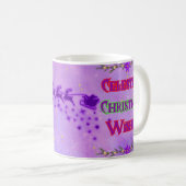 Himmlische Weihnachtswünsche Kaffeetasse (VorderseiteRechts)
