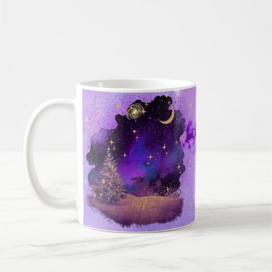 Himmlische Weihnachtswünsche Kaffeetasse (Links)