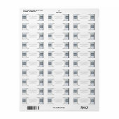 Himmlische weiße Ruffeln & Spitzen Elegante Etiket (Vorne)