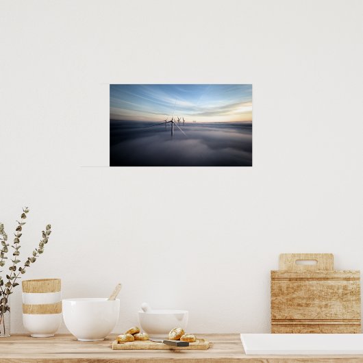 Himmlische Windwolke Poster (Küche)