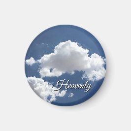 Himmlische Wolken in einem blauen Himmel Magnet