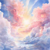 Himmlische Wolken Vinyl Sticker (Vorderseite)