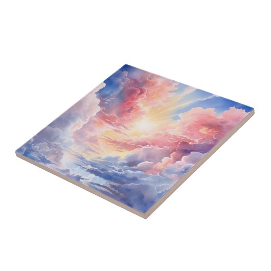 Himmlische Wolkendecke Fliese (Seite)