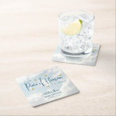 Himmlische Wolkendusche Rechteckiger Pappuntersetzer (Vor Ort)