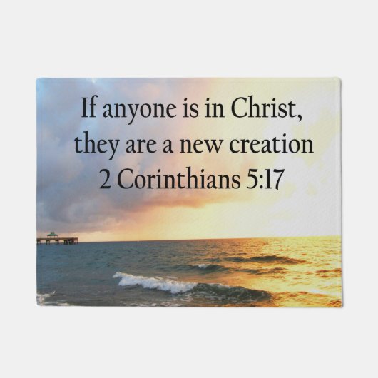 HIMMLISCHEN 2 CORINTHIANS 5:17 FOTO-DESIGN FUßMATTE (Vorderseite)