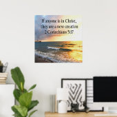 HIMMLISCHEN 2 CORINTHIANS 5:17 FOTO-DESIGN POSTER (Heimbüro)