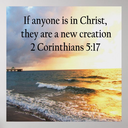 HIMMLISCHEN 2 CORINTHIANS 5:17 FOTO-DESIGN POSTER (Vorne)