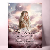 Himmlischer Angel des Lichtmahnzeichens Poster