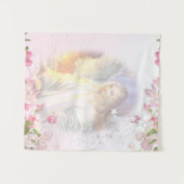 Himmlischer Angel Light Floral Wandteppich (Vorderseite (Horizontal))