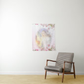 Himmlischer Angel Light Floral Wandteppich (Beispiel)