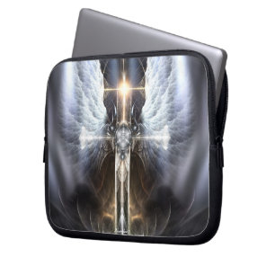 Himmlischer Angel Wcross Fraktal Laptop-Sieb Laptopschutzhülle