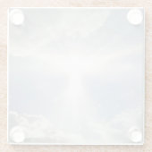 Himmlischer angelsächsischer Himmel Glasuntersetzer (Rückseite)