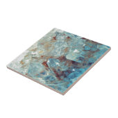 Himmlischer blauer Quarz-Kristall Fliese (Seite)