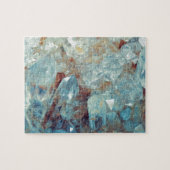 Himmlischer blauer Quarz-Kristall Puzzle (Horizontal)