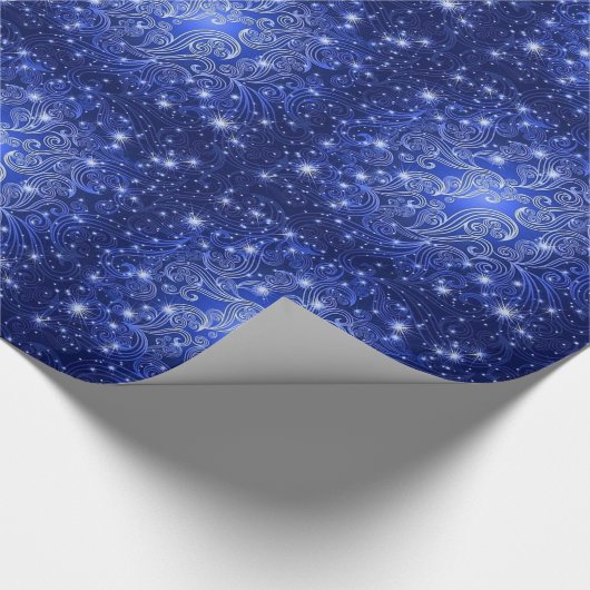 Himmlischer blauer Wirbel u. Geschenkpapier (Ecke)