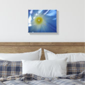 Himmlischer Blue Morning Glory Leinwanddruck (Insitu (Schlafzimmer))