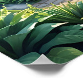 Himmlischer Blumengarten Poster (Ecke)