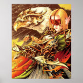 Himmlischer Bogenschütze und Adler Poster (Vorne)