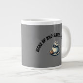 Himmlischer Canis Pianist Jumbo-Tasse (Vorderseite Rechts)