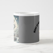 Himmlischer Canis Pianist Jumbo-Tasse (Vorderseite)