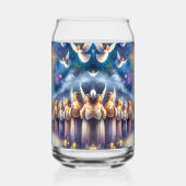 Himmlischer Chor unter dem Stern von Bethlehem Dosenglas (Links)