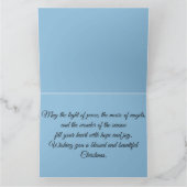 Himmlischer Chor unter dem Stern von Bethlehem Karte (Innenseite)