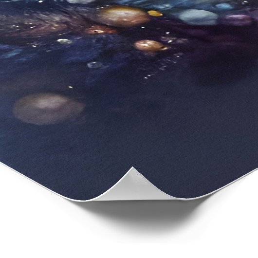 Himmlischer Chor unter dem Stern von Bethlehem Poster (Ecke)