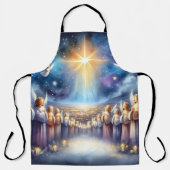 Himmlischer Chor unter dem Stern von Bethlehem Schürze (Vorderseite)