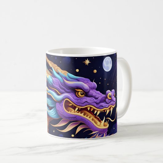 himmlischer Drachen-Kaffeebecher Kaffeetasse (VorderseiteRechts)