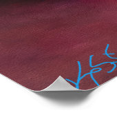 Himmlischer Embereinbruch Abstract Poster (Ecke)