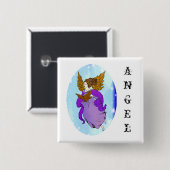Himmlischer Engel Button (Vorne & Hinten)