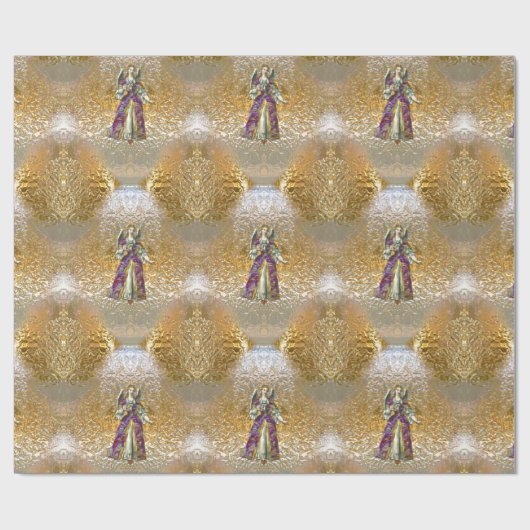 Himmlischer Engel des Lichttages Geschenkpapier (Flach)