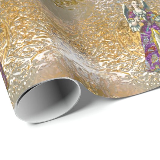 Himmlischer Engel des Lichttages Geschenkpapier (Rolleneckpunkt)