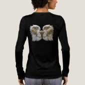 Himmlischer Engel Flügel  Tri-Blend Shirt (Rückseite)