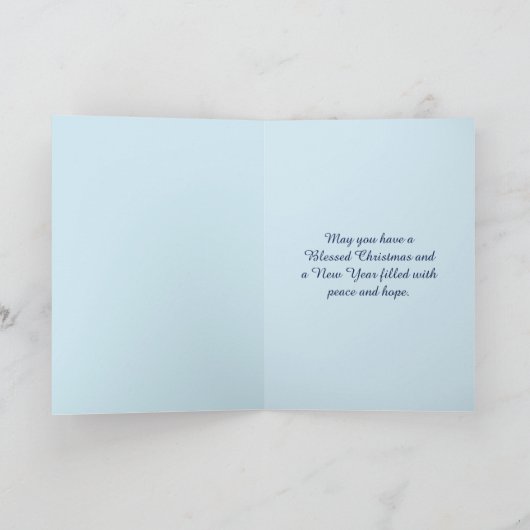 Himmlischer Engel, Weihnachtskarte Feiertagskarte (Innenseite)