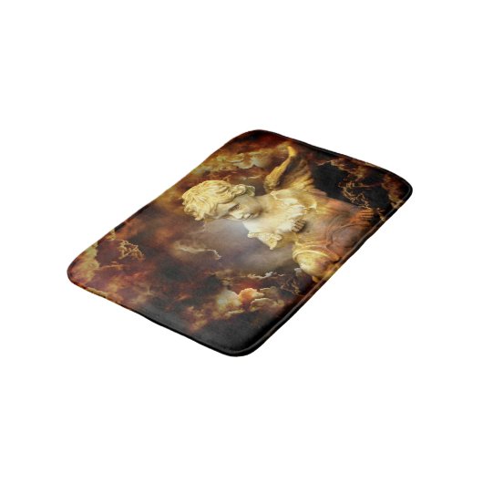 Himmlischer Engels-Engel Badematte (Schrägansicht)