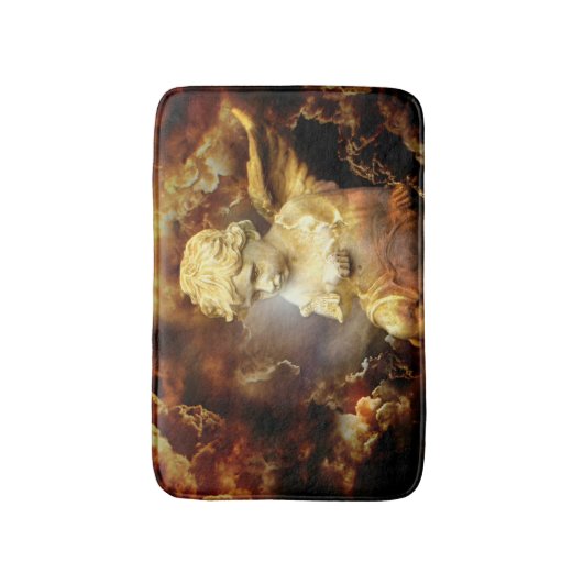 Himmlischer Engels-Engel Badematte (Vorderseite Vertikal)