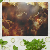 Himmlischer Engels-Engel Geschirrtuch (Gefaltet)