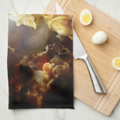 Himmlischer Engels-Engel Geschirrtuch (Viertel Falte)