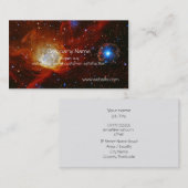 Himmlischer Flitter - Nebelfleck N90 und Pulsar Visitenkarte (Vorne/Hinten)