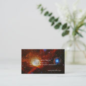 Himmlischer Flitter - Nebelfleck N90 und Pulsar Visitenkarte (Stehend Vorderseite)