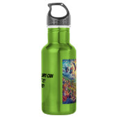 Himmlischer Fluss Edelstahlflasche (Rückseite)