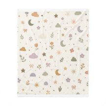 Himmlischer Garten Unisex-Babydecke | Boho-Erdiges