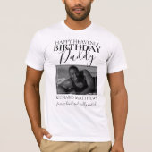 Himmlischer Geburtstag Daddy | FOTO T-Shirt (Vorderseite)