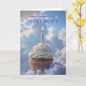 Himmlischer Geburtstag für geliebten Vater Karte (Gelbe Blume)