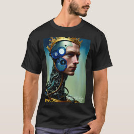 Himmlischer gekrönter Cyborg Prince King Mens T -  T-Shirt