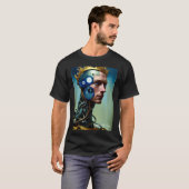 Himmlischer gekrönter Cyborg Prince King Mens T -  T-Shirt (Vorne ganz)