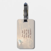 Himmlischer Glaube - verlassen Sie Zuhause nicht Gepäckanhänger (Rückseite vertikal)