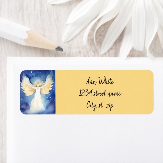 Himmlischer handgemalter Engel (Insitu)