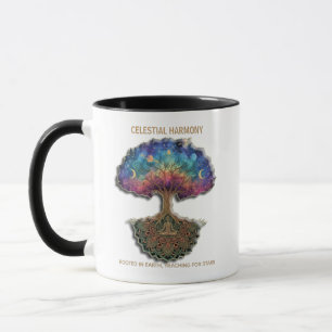 Himmlischer Harmoniebaum   Kosmisches Meditationsm Tasse